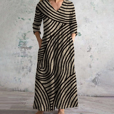 Annora™ | Robe Rayée Chic