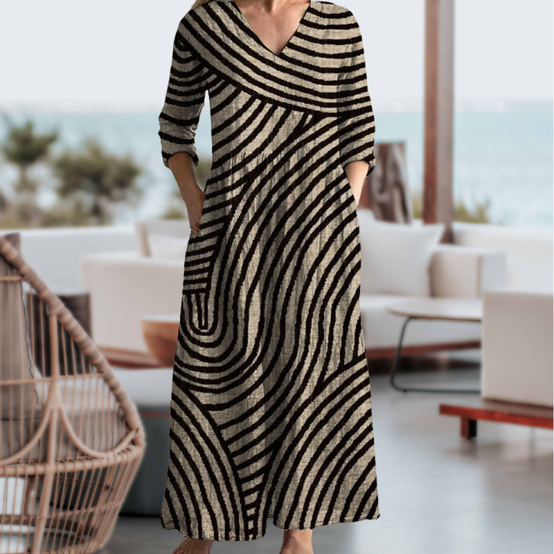 Annora™ | Robe Rayée Chic