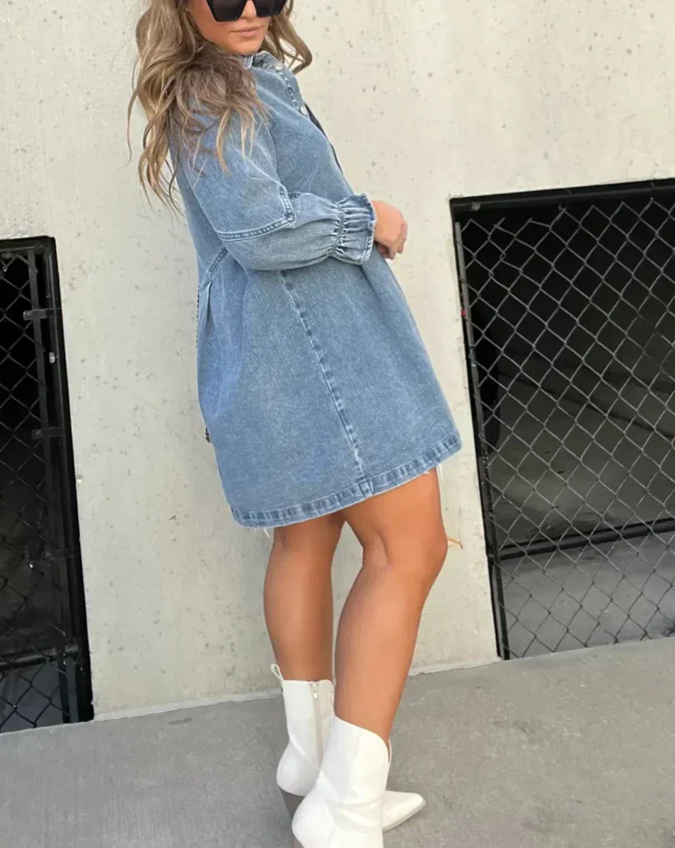 Grace™ | Robe-Chemise en Jean